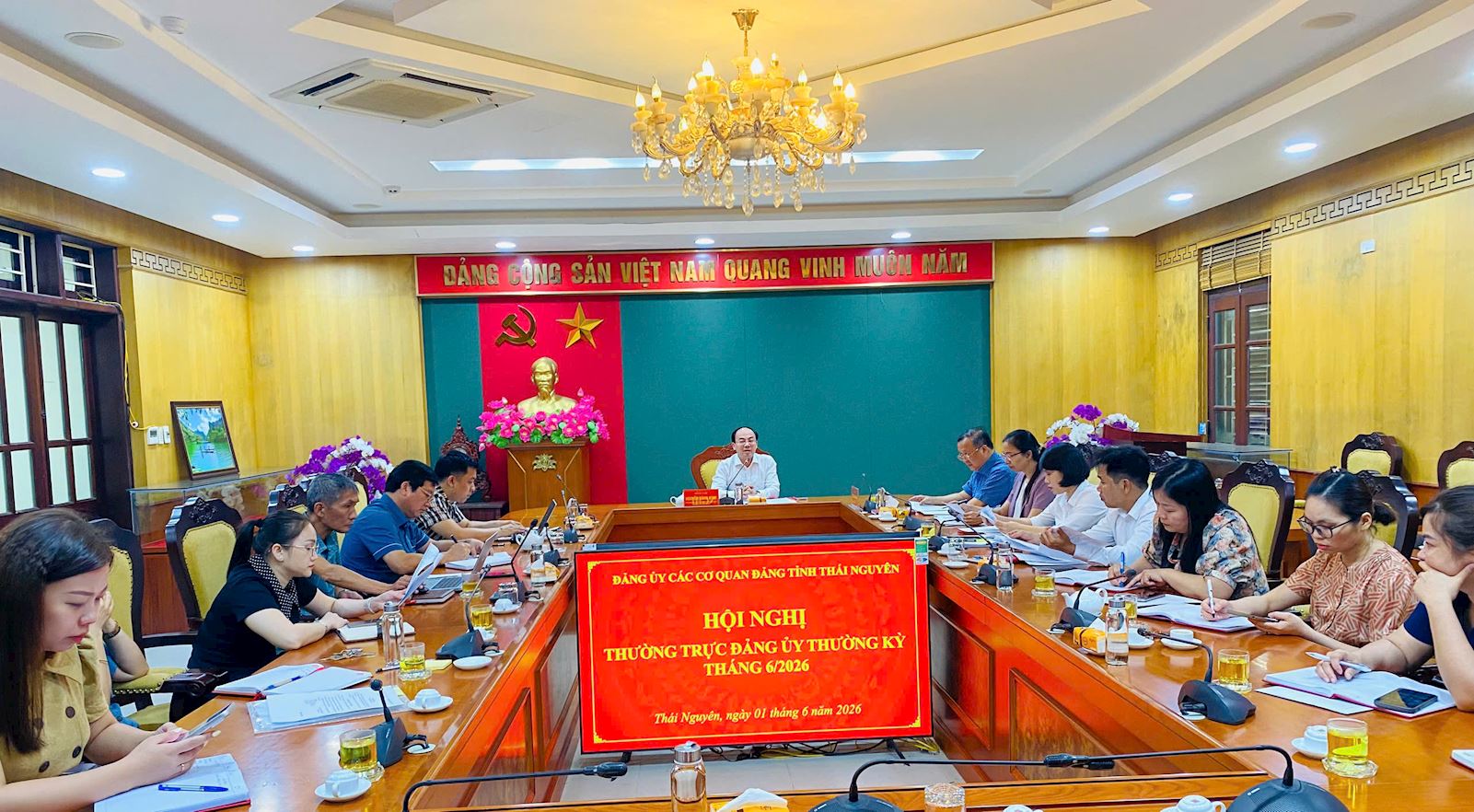 Hội nghị Thường trực Đảng ủy các cơ quan Đảng tỉnh tháng 6/2026